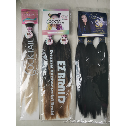 Kanekalon high quality fiber synthetic pre stretched braiding hair wholesale manufacturer factory, ez braid supplier vendor